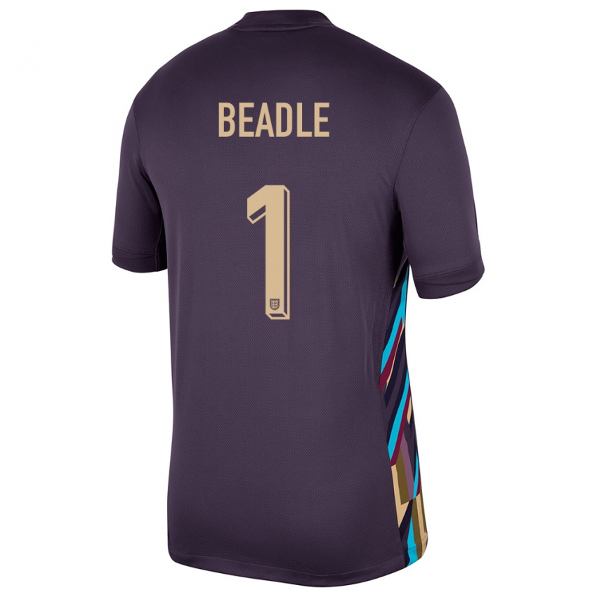 Niño Camiseta Inglaterra James Beadle #1 Pasa Oscura 2ª Equipación 24-26 La Camisa Perú