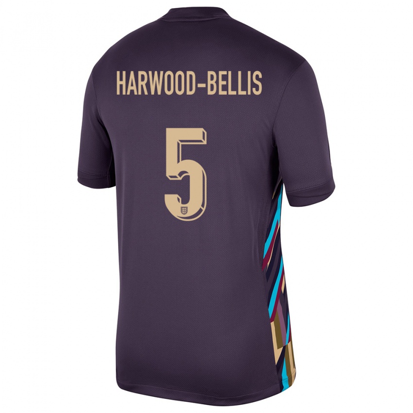 Niño Camiseta Inglaterra Taylor Harwood Bellis #5 Pasa Oscura 2ª Equipación 24-26 La Camisa Perú