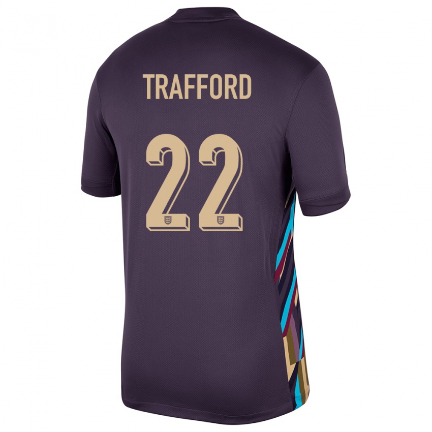 Niño Camiseta Inglaterra James Trafford #22 Pasa Oscura 2ª Equipación 24-26 La Camisa Perú