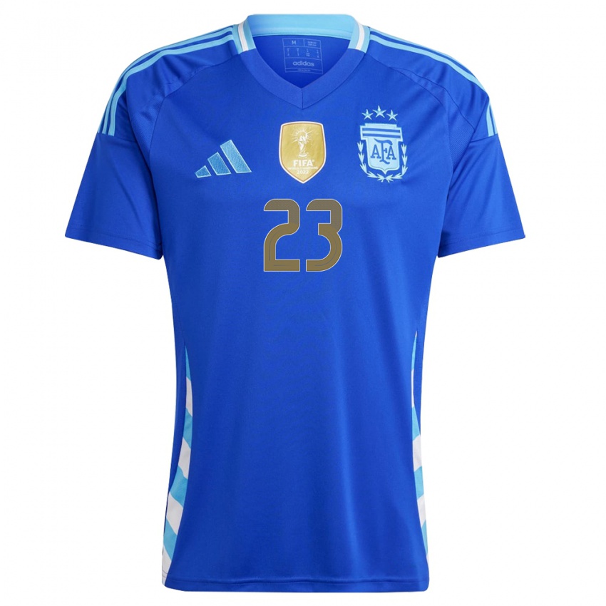 Niño Camiseta Argentina Emiliano Martinez #23 Azul 2ª Equipación 24-26 La Camisa Perú