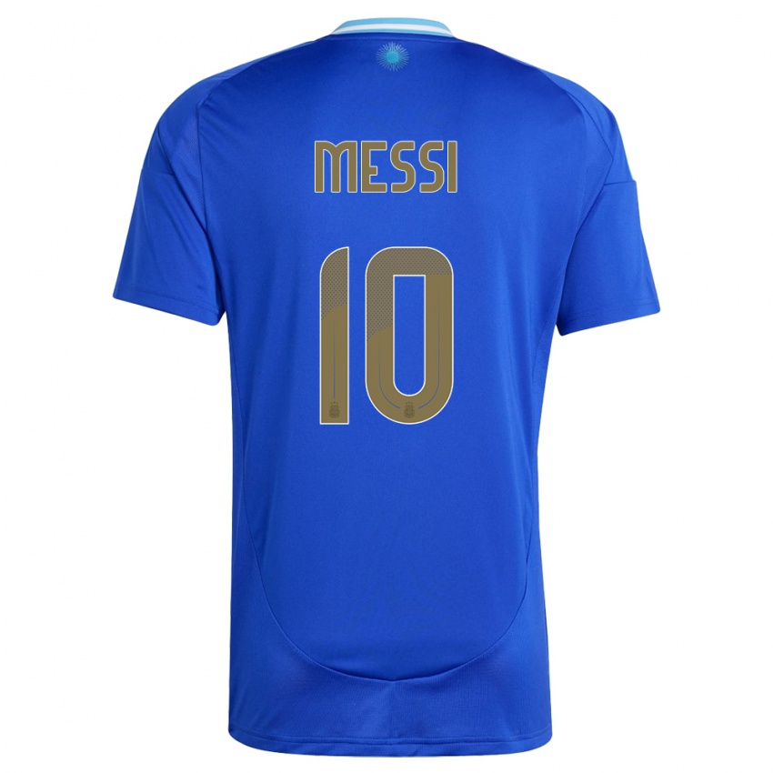 Niño Camiseta Argentina Lionel Messi #10 Azul 2ª Equipación 24-26 La Camisa Perú