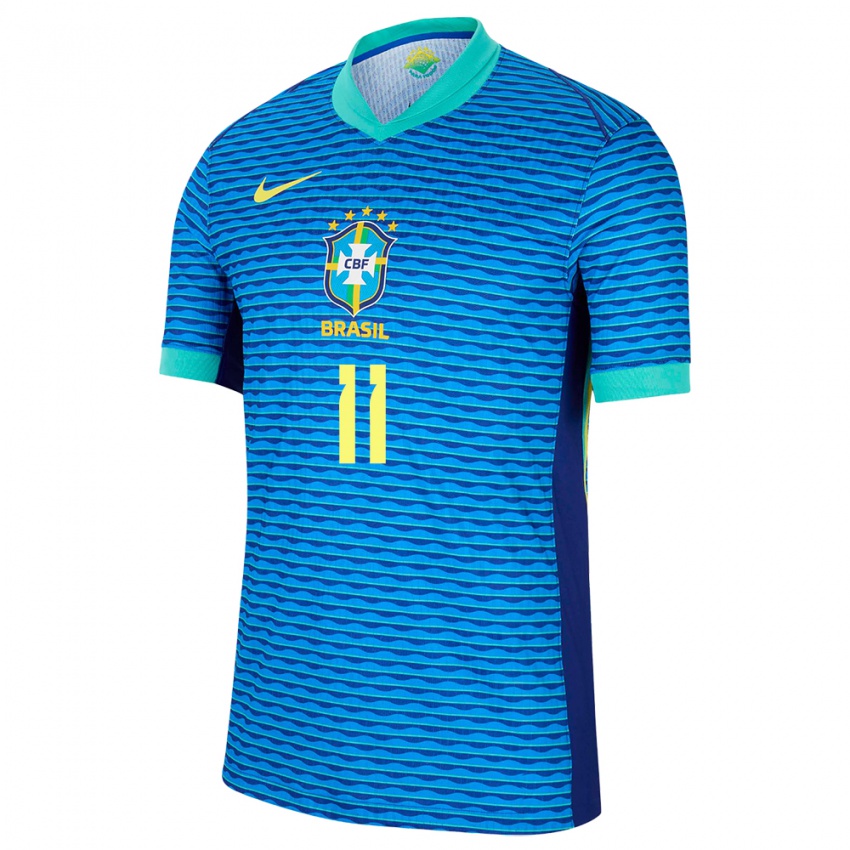 Niño Camiseta Brasil Adriana #11 Azul 2ª Equipación 24-26 La Camisa Perú