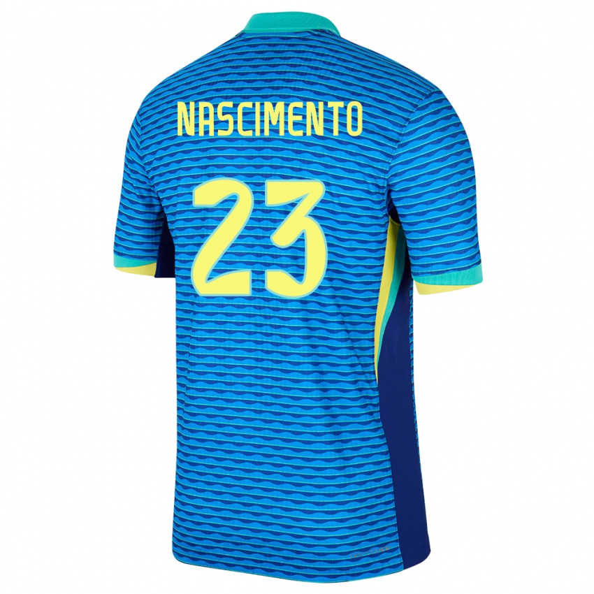 Niño Camiseta Brasil Matheus Nascimento #23 Azul 2ª Equipación 24-26 La Camisa Perú