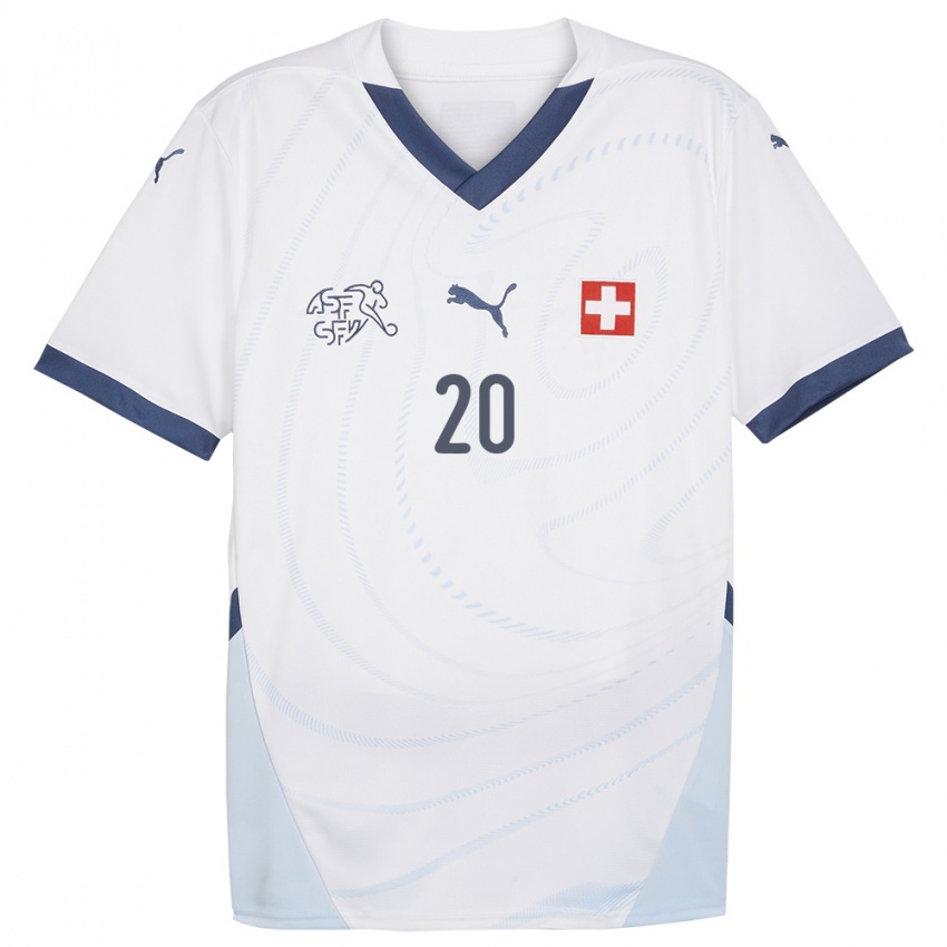 Niño Camiseta Suiza Edimilson Fernandes #20 Blanco 2ª Equipación 24-26 La Camisa Perú