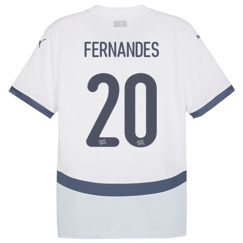 Niño Camiseta Suiza Edimilson Fernandes #20 Blanco 2ª Equipación 24-26 La Camisa Perú