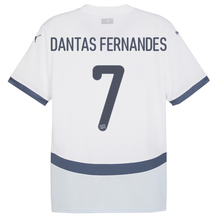 Niño Camiseta Suiza Ronaldo Dantas Fernandes #7 Blanco 2ª Equipación 24-26 La Camisa Perú