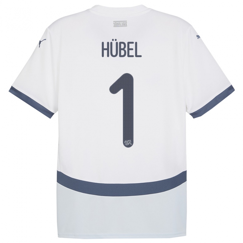 Niño Camiseta Suiza Marvin Hubel #1 Blanco 2ª Equipación 24-26 La Camisa Perú