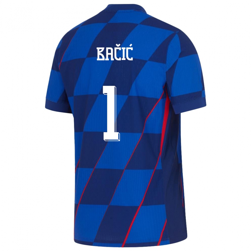 Niño Camiseta Croacia Doris Bacic #1 Azul 2ª Equipación 24-26 La Camisa Perú