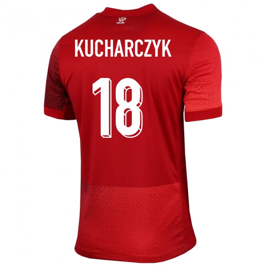 Niño Camiseta Polonia Filip Kucharczyk #18 Rojo 2ª Equipación 24-26 La Camisa Perú