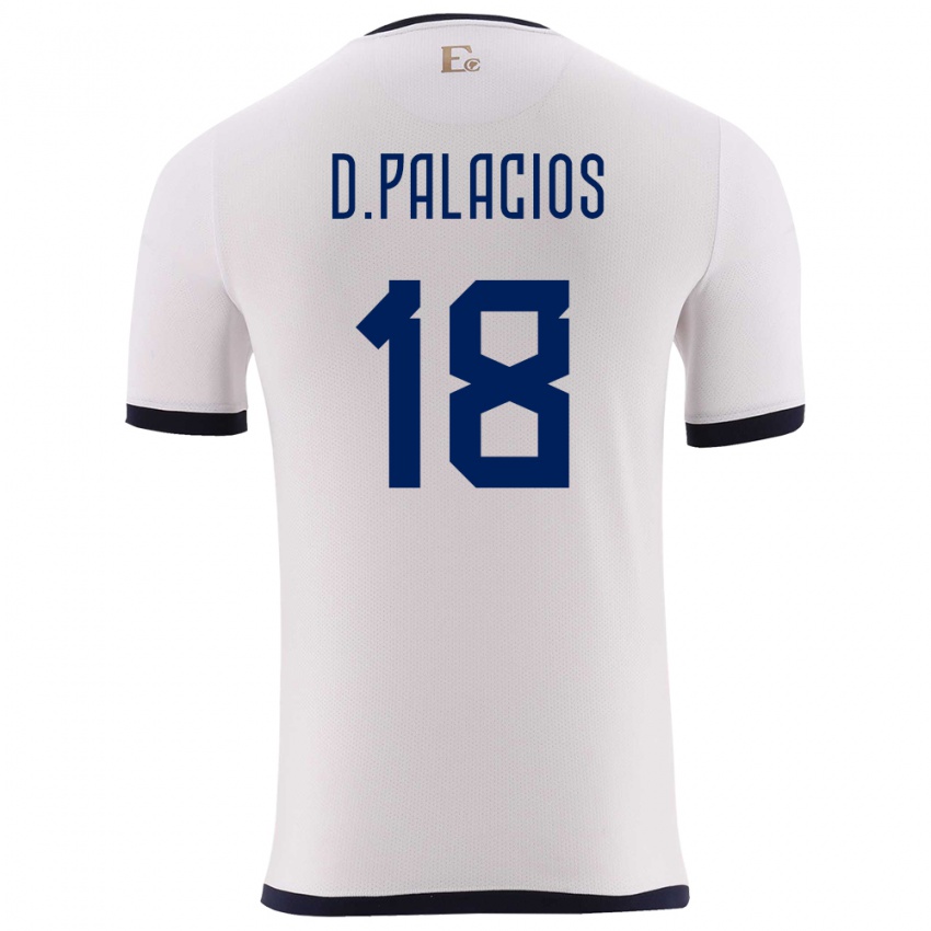 Niño Camiseta Ecuador Diego Palacios #18 Blanco 2ª Equipación 24-26 La Camisa Perú