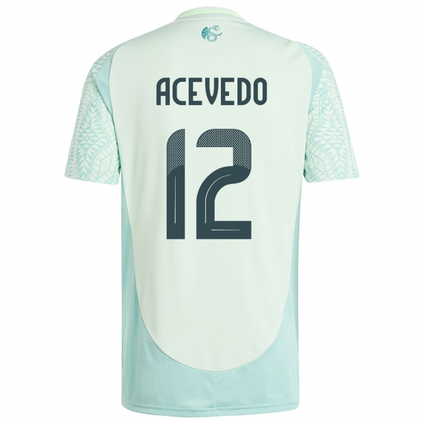 Niño Camiseta México Carlos Acevedo #122 Lino Verde 2ª Equipación 24-26 La Camisa Perú