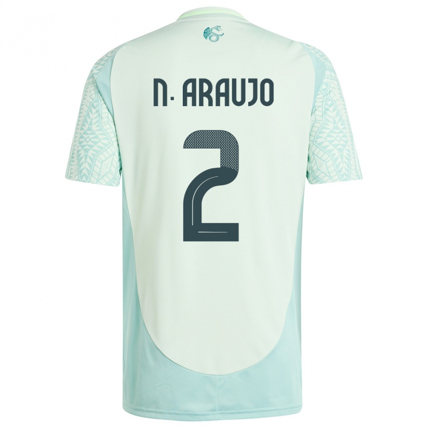 Niño Camiseta México Nestor Araujo #2 Lino Verde 2ª Equipación 24-26 La Camisa Perú