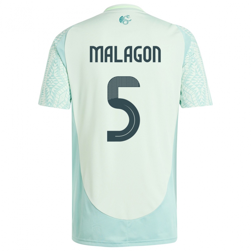 Niño Camiseta México Luis Malagon #5 Lino Verde 2ª Equipación 24-26 La Camisa Perú