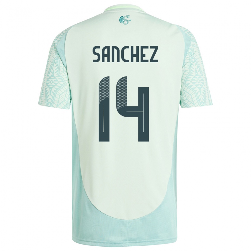 Niño Camiseta México Erick Sanchez #14 Lino Verde 2ª Equipación 24-26 La Camisa Perú