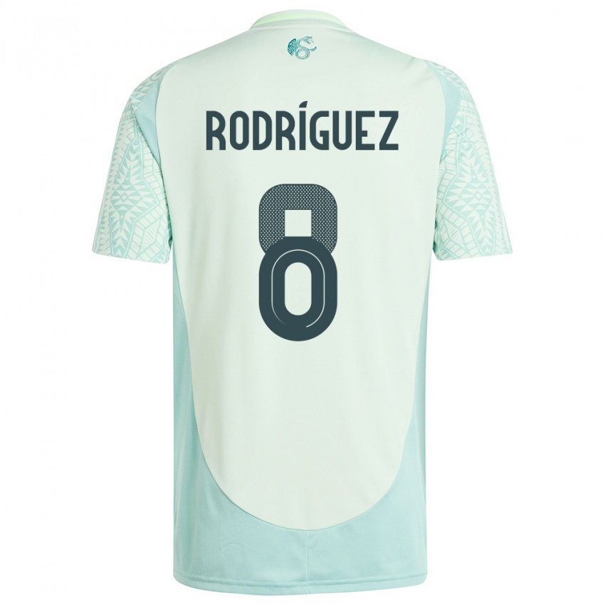 Niño Camiseta México Carlos Rodriguez #8 Lino Verde 2ª Equipación 24-26 La Camisa Perú