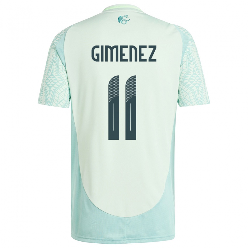 Niño Camiseta México Santiago Gimenez #11 Lino Verde 2ª Equipación 24-26 La Camisa Perú