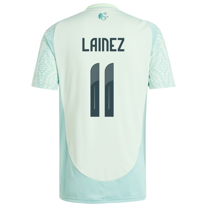 Niño Camiseta México Diego Lainez #11 Lino Verde 2ª Equipación 24-26 La Camisa Perú