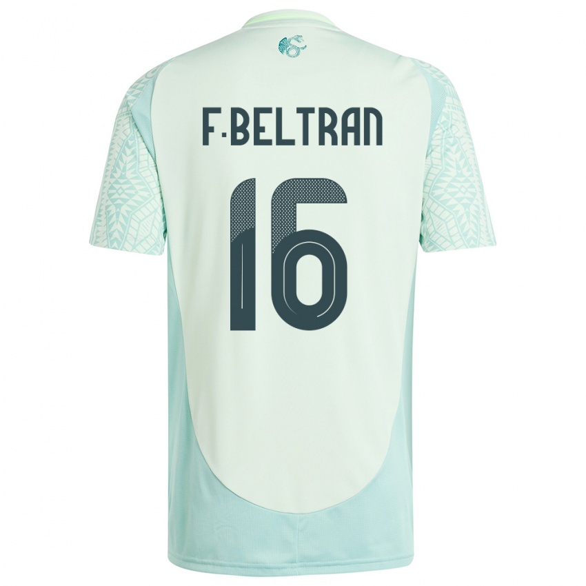 Niño Camiseta México Fernando Beltran #16 Lino Verde 2ª Equipación 24-26 La Camisa Perú