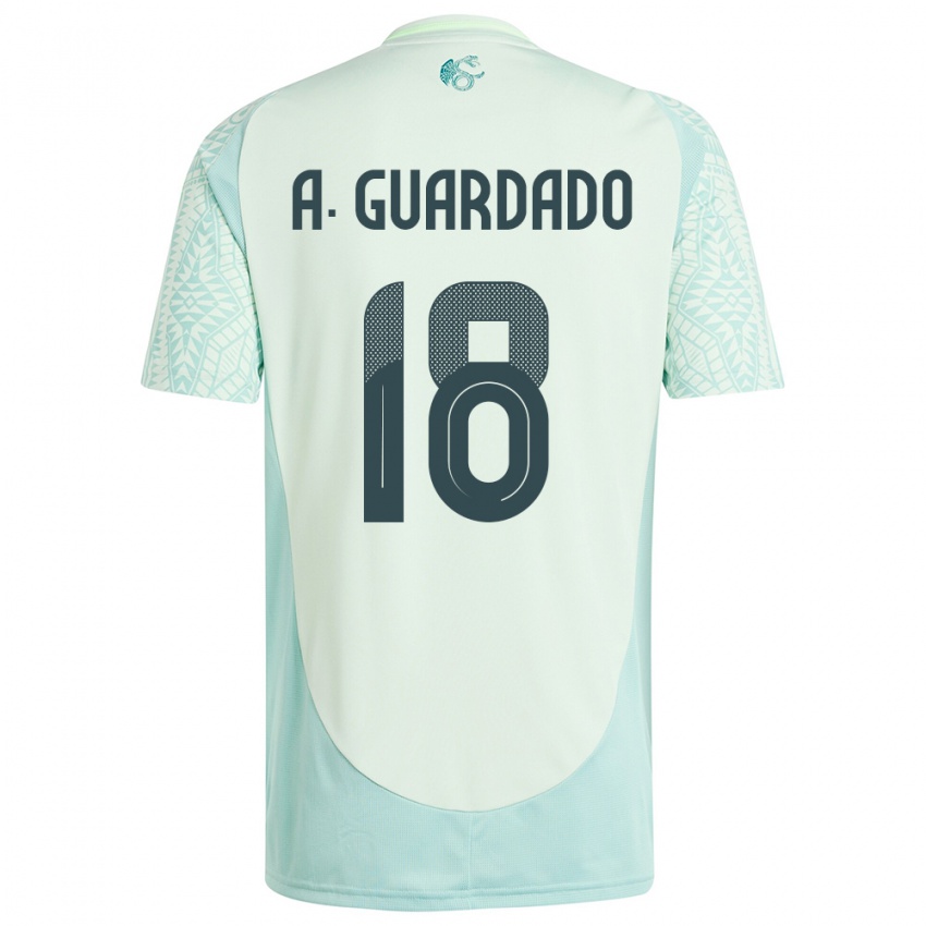 Niño Camiseta México Andres Guardado #18 Lino Verde 2ª Equipación 24-26 La Camisa Perú