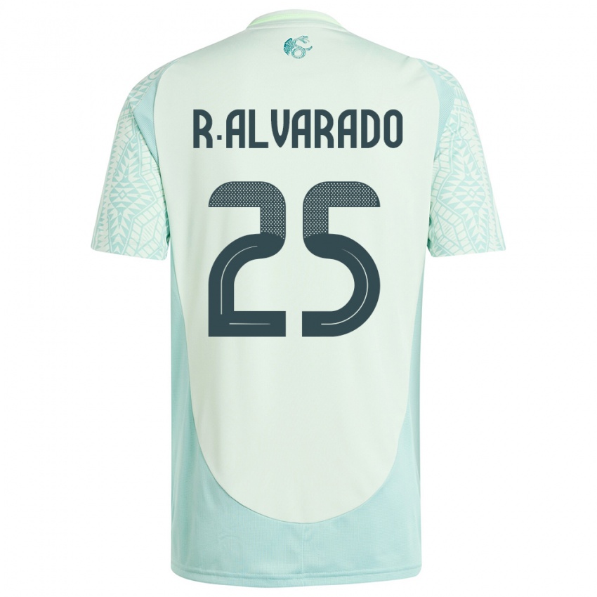 Niño Camiseta México Roberto Alvarado #25 Lino Verde 2ª Equipación 24-26 La Camisa Perú