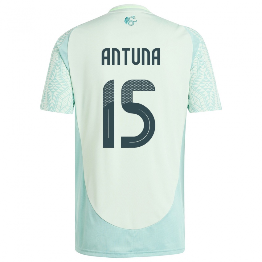 Niño Camiseta México Uriel Antuna #15 Lino Verde 2ª Equipación 24-26 La Camisa Perú