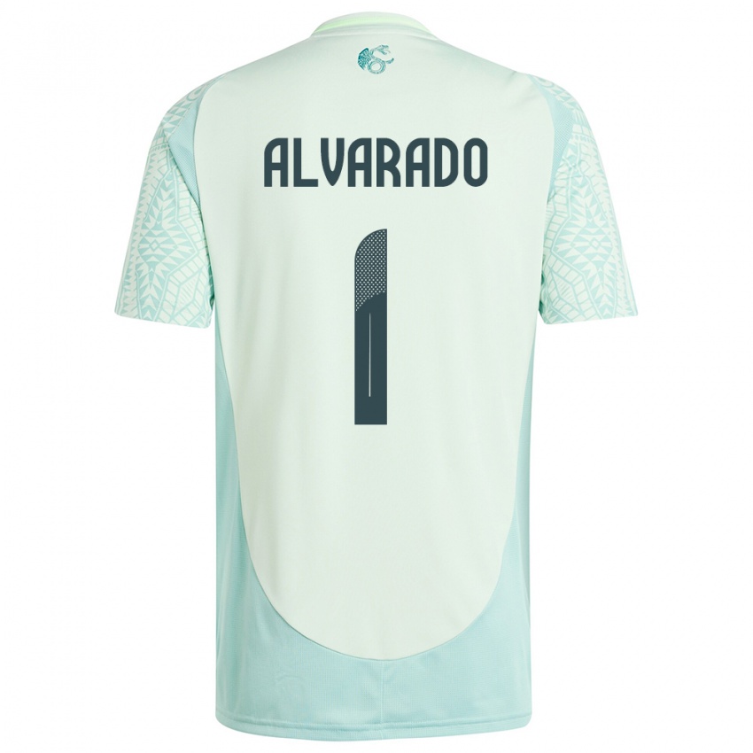 Niño Camiseta México Emily Alvarado #1 Lino Verde 2ª Equipación 24-26 La Camisa Perú