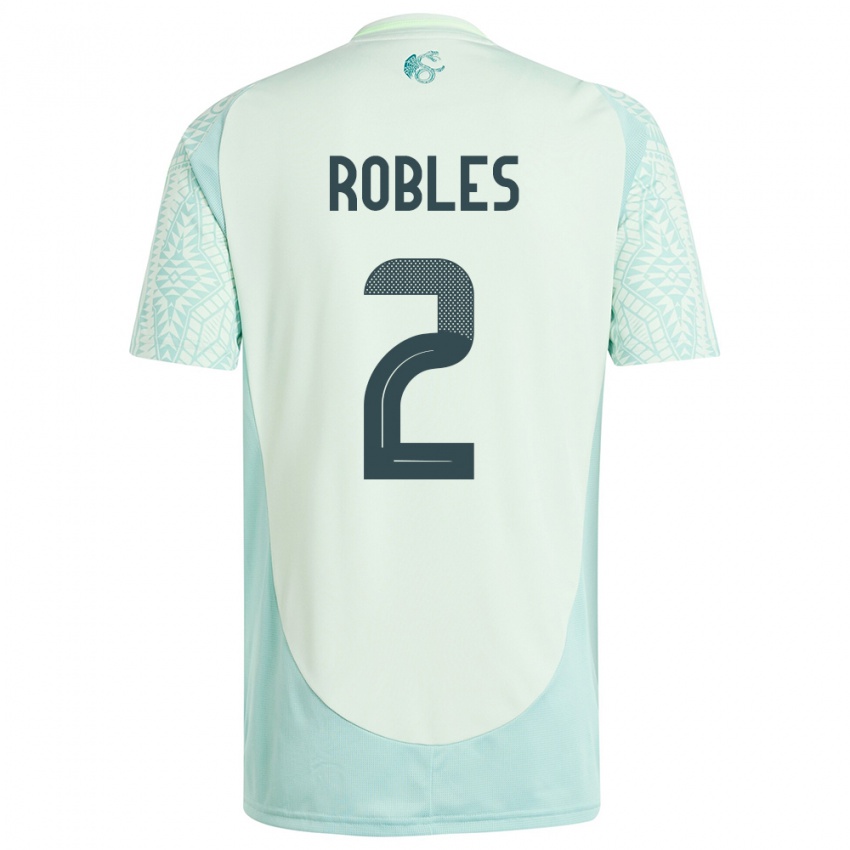 Niño Camiseta México Kenti Robles #2 Lino Verde 2ª Equipación 24-26 La Camisa Perú