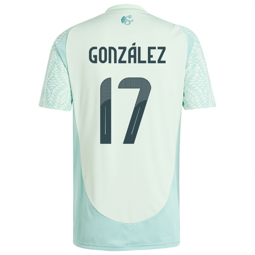 Niño Camiseta México Alison Gonzalez #17 Lino Verde 2ª Equipación 24-26 La Camisa Perú