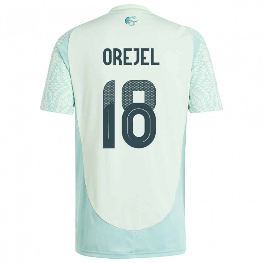 Niño Camiseta México Jocelyn Orejel #18 Lino Verde 2ª Equipación 24-26 La Camisa Perú