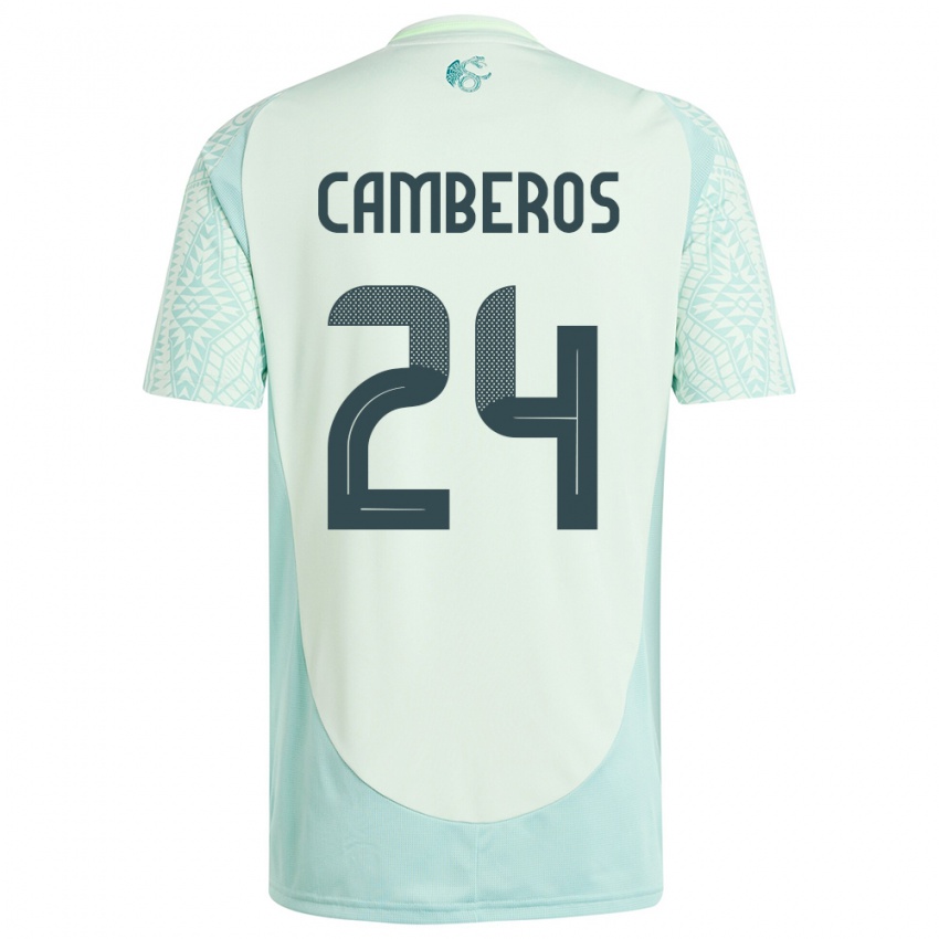 Niño Camiseta México Scarlett Camberos #24 Lino Verde 2ª Equipación 24-26 La Camisa Perú