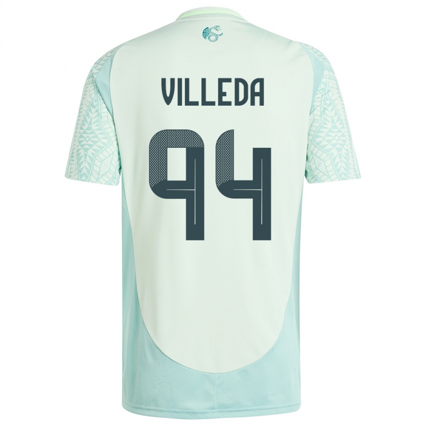 Niño Camiseta México Melany Villeda #94 Lino Verde 2ª Equipación 24-26 La Camisa Perú