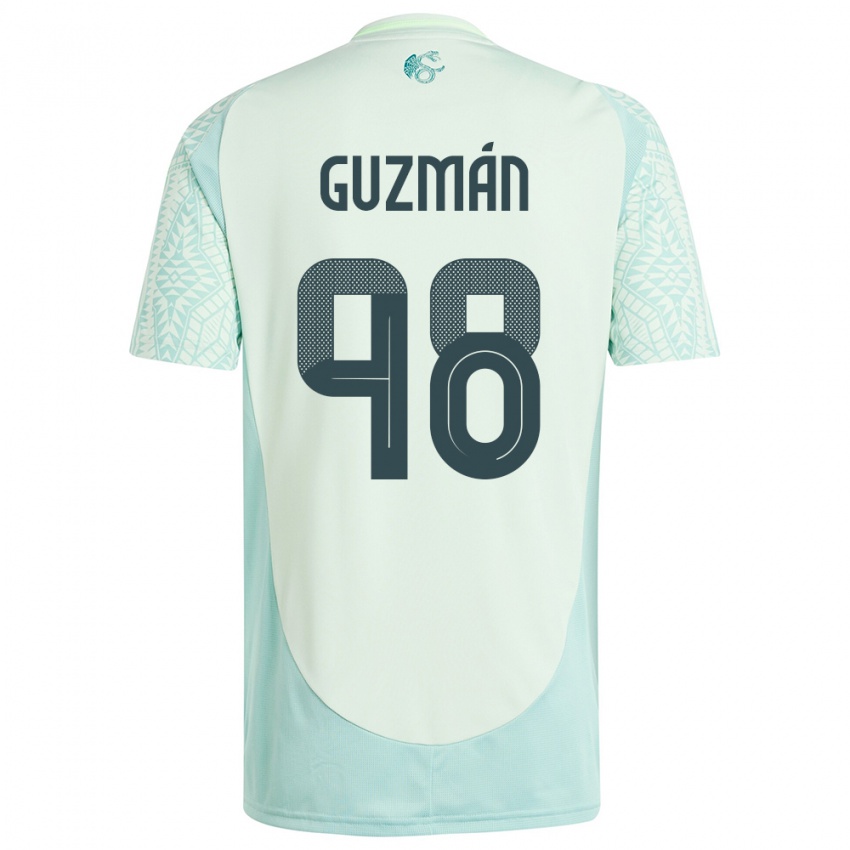 Niño Camiseta México Kinberly Guzman #98 Lino Verde 2ª Equipación 24-26 La Camisa Perú