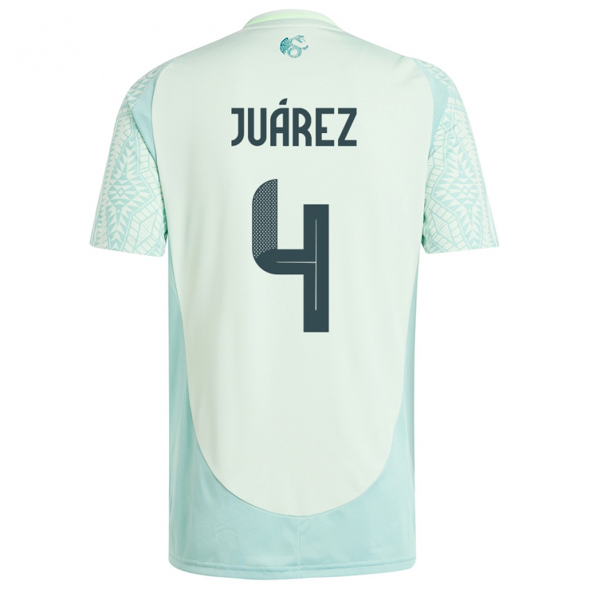 Niño Camiseta México Ramon Juarez #4 Lino Verde 2ª Equipación 24-26 La Camisa Perú