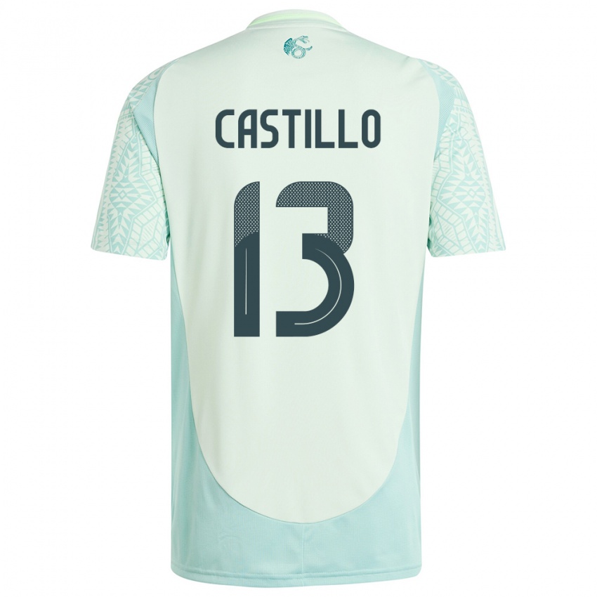 Niño Camiseta México Jose Castillo #13 Lino Verde 2ª Equipación 24-26 La Camisa Perú