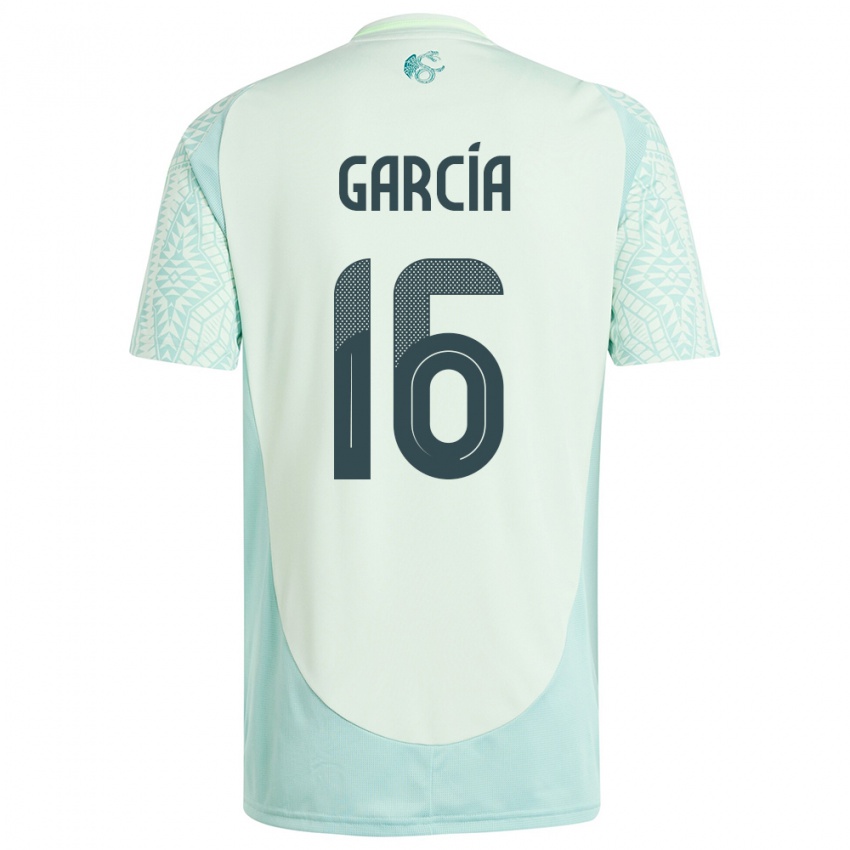 Niño Camiseta México Uziel Garcia #16 Lino Verde 2ª Equipación 24-26 La Camisa Perú