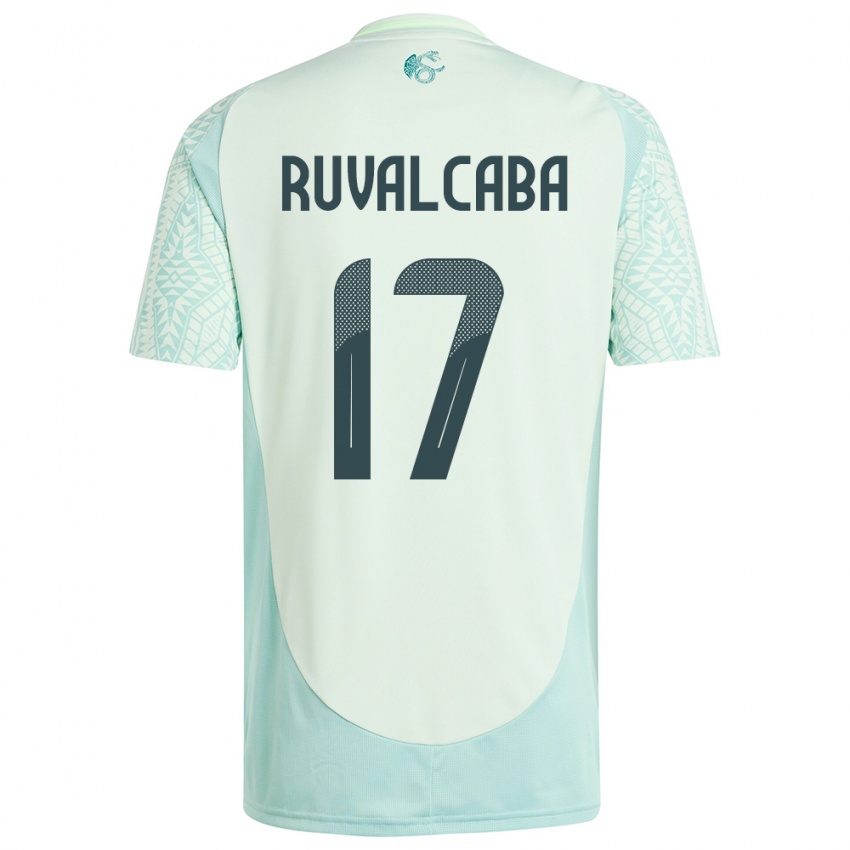 Niño Camiseta México Jorge Ruvalcaba #17 Lino Verde 2ª Equipación 24-26 La Camisa Perú