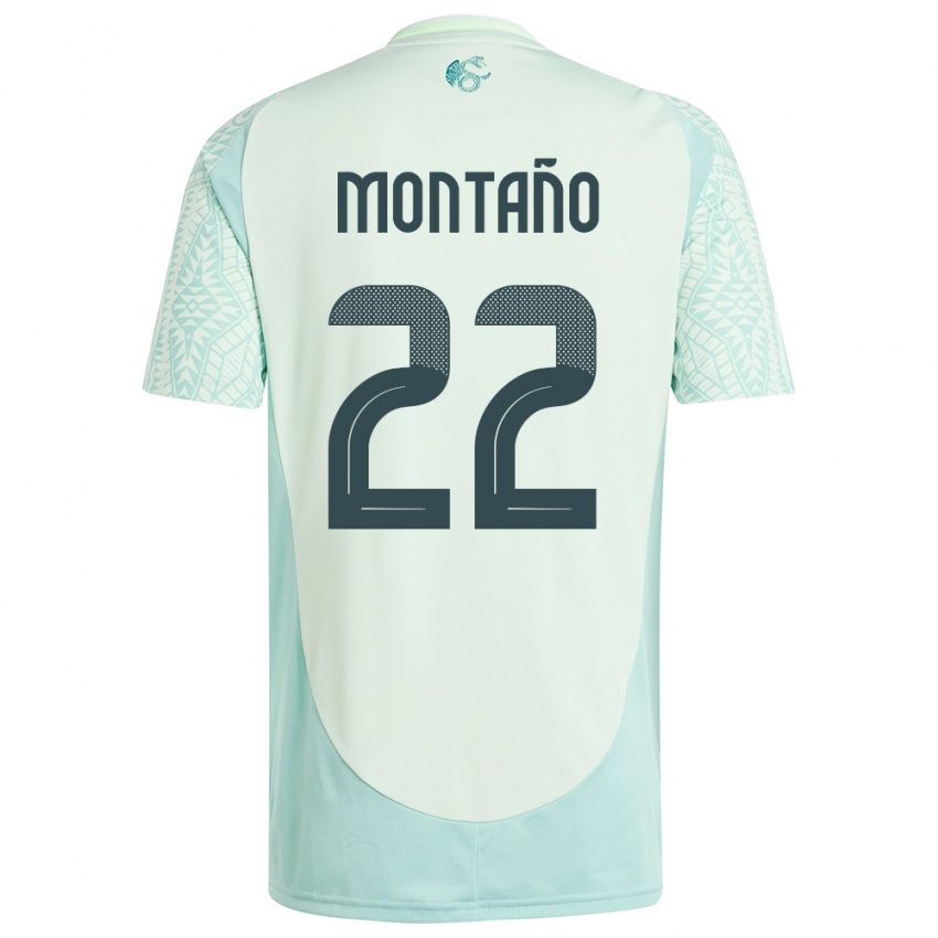 Niño Camiseta México Andres Montano #22 Lino Verde 2ª Equipación 24-26 La Camisa Perú