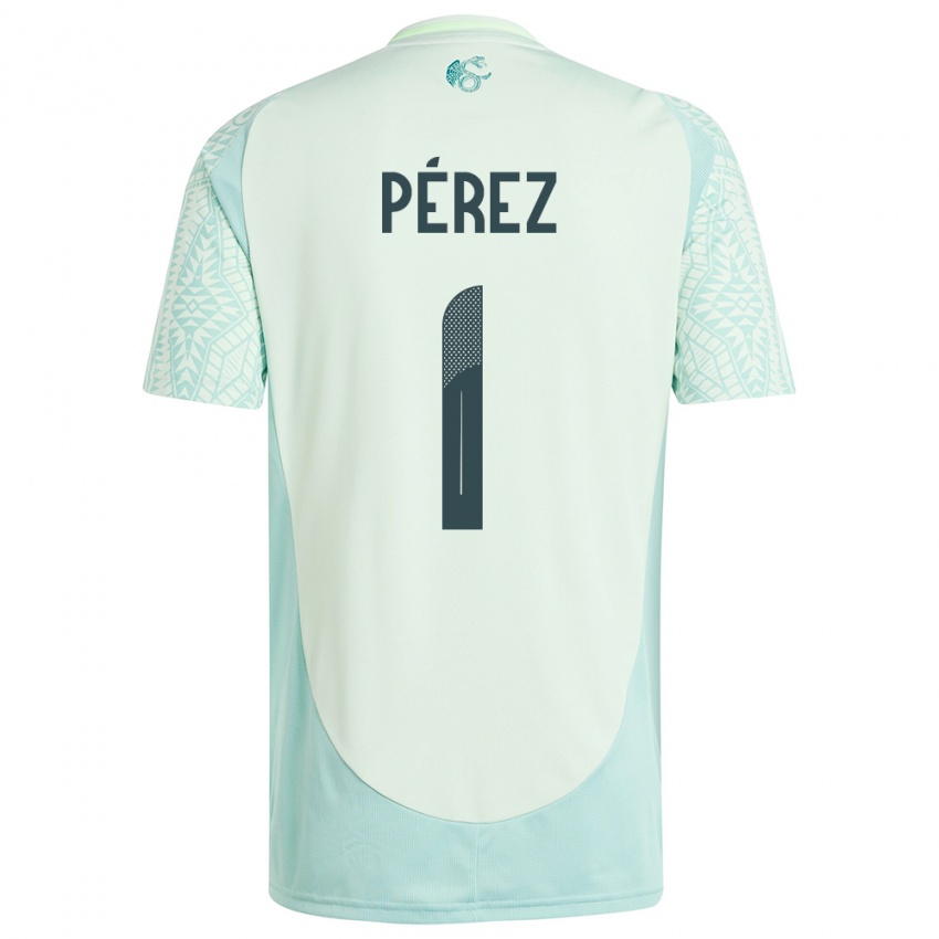 Niño Camiseta México Emiliano Perez #1 Lino Verde 2ª Equipación 24-26 La Camisa Perú