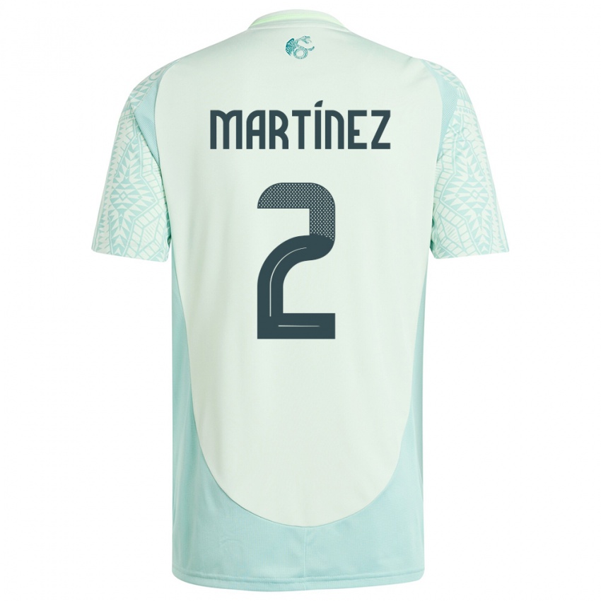 Niño Camiseta México Emilio Martinez #2 Lino Verde 2ª Equipación 24-26 La Camisa Perú