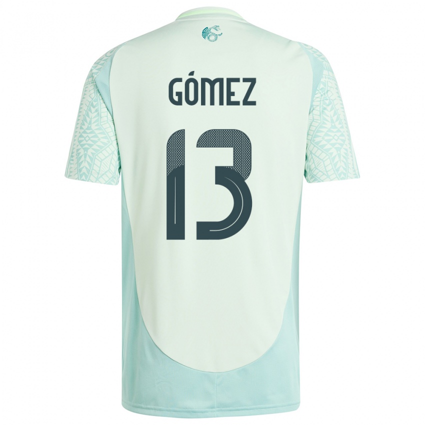 Niño Camiseta México Diego Gomez #13 Lino Verde 2ª Equipación 24-26 La Camisa Perú