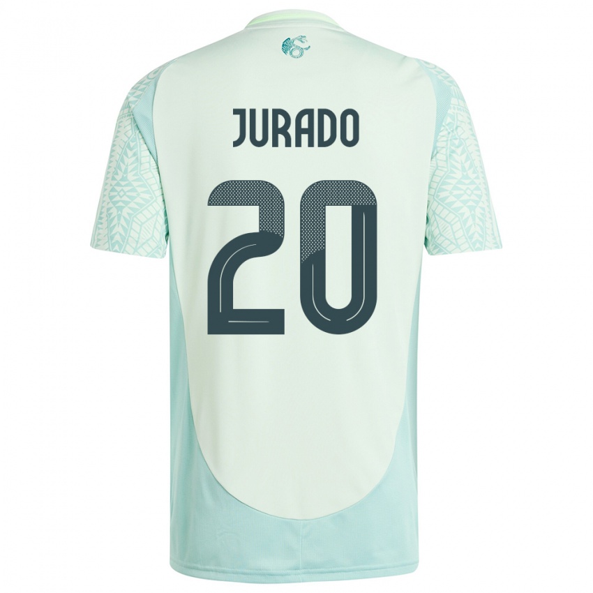 Niño Camiseta México Heriberto Jurado #20 Lino Verde 2ª Equipación 24-26 La Camisa Perú