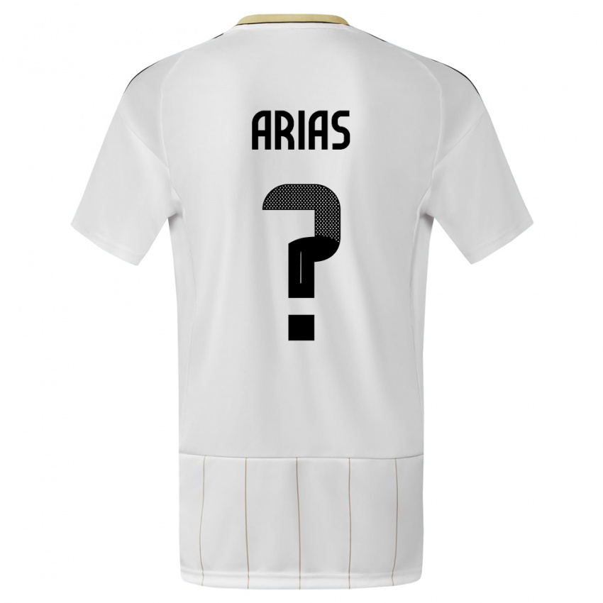Niño Camiseta Costa Rica Jose Arias #0 Blanco 2ª Equipación 24-26 La Camisa Perú