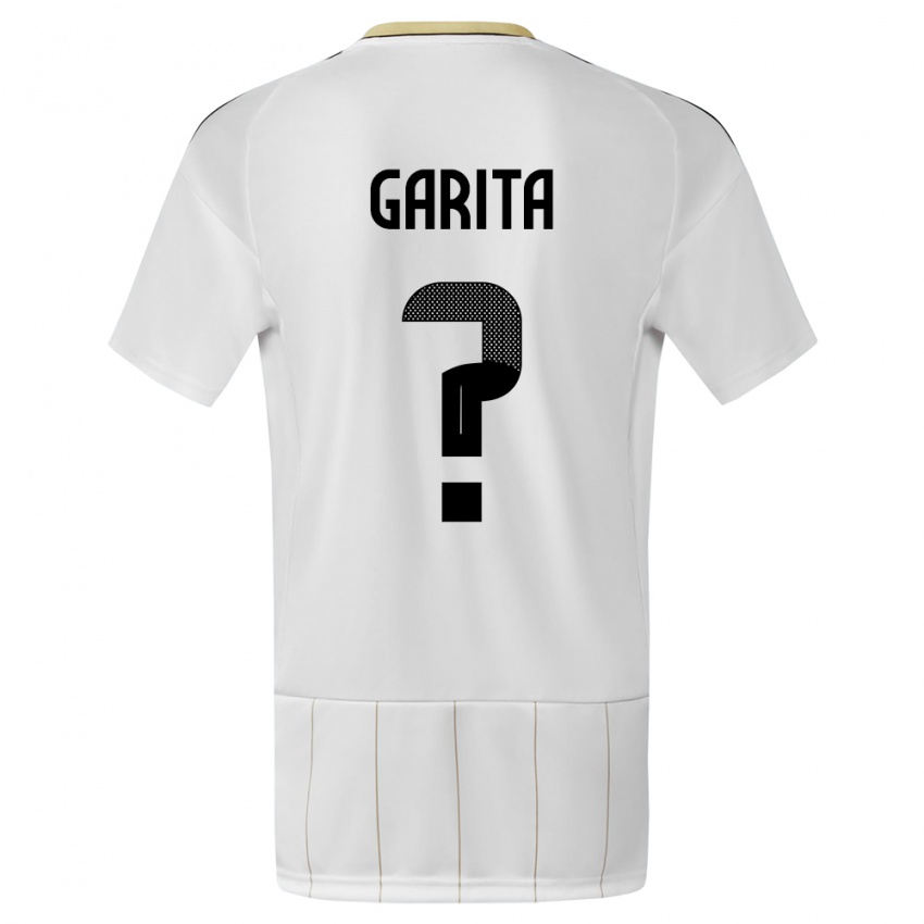Niño Camiseta Costa Rica Emmanuel Garita #0 Blanco 2ª Equipación 24-26 La Camisa Perú
