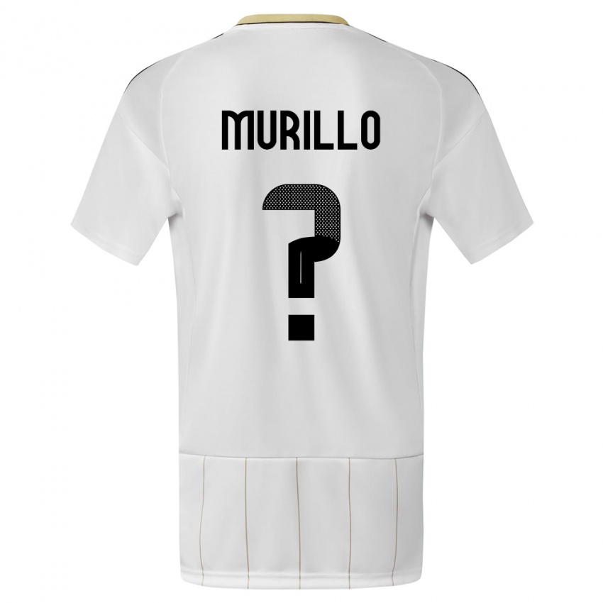 Niño Camiseta Costa Rica Isaac Murillo #0 Blanco 2ª Equipación 24-26 La Camisa Perú
