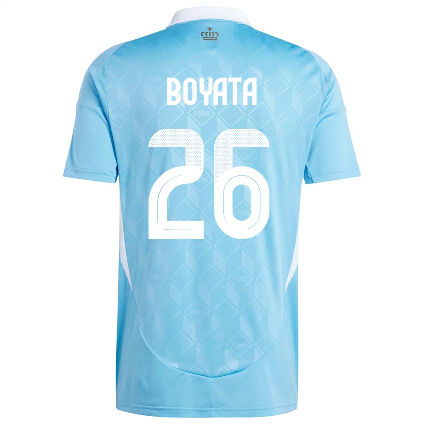 Niño Camiseta Bélgica Dedryck Boyata #26 Azul 2ª Equipación 24-26 La Camisa Perú