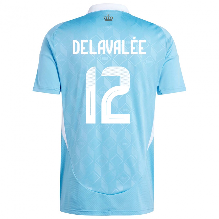 Niño Camiseta Bélgica Martin Delavalee #12 Azul 2ª Equipación 24-26 La Camisa Perú