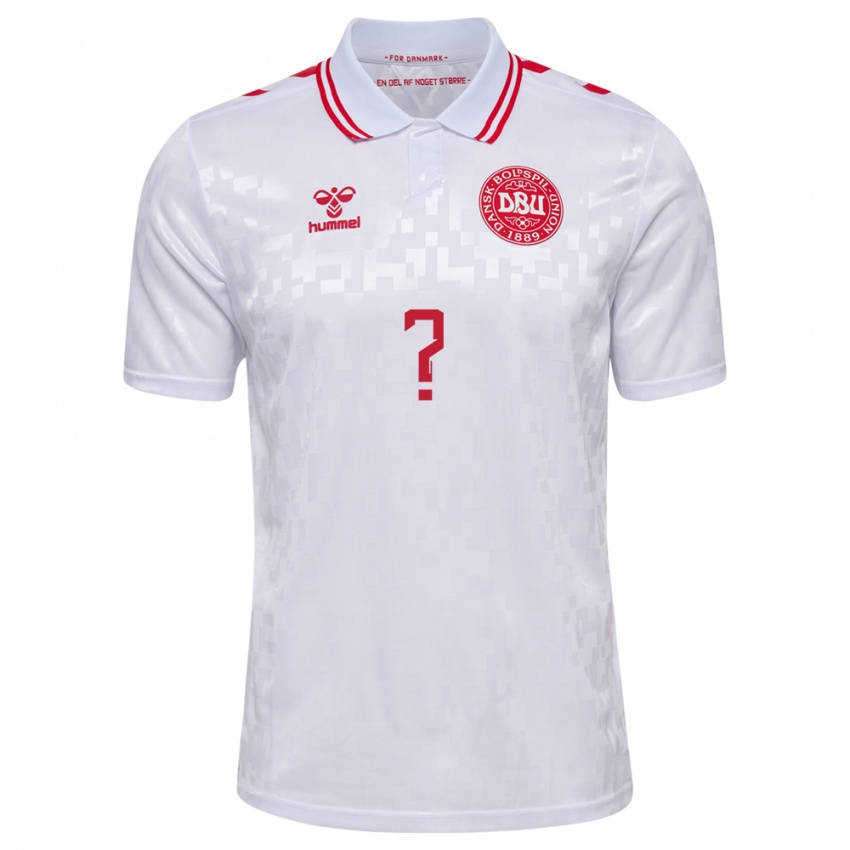 Niño Camiseta Dinamarca Julius Lucena #0 Blanco 2ª Equipación 24-26 La Camisa Perú