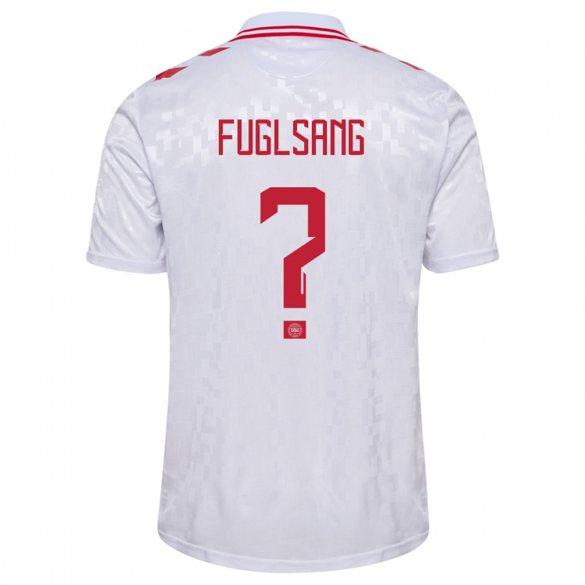 Niño Camiseta Dinamarca Adam Fuglsang #0 Blanco 2ª Equipación 24-26 La Camisa Perú