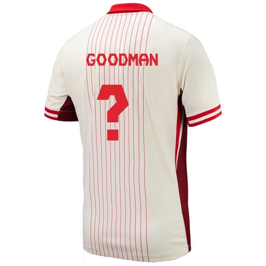 Niño Camiseta Canadá Owen Goodman #0 Blanco 2ª Equipación 24-26 La Camisa Perú