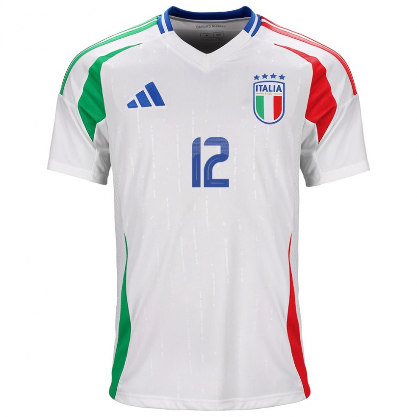 Niño Camiseta Italia Renato Marin #12 Blanco 2ª Equipación 24-26 La Camisa Perú